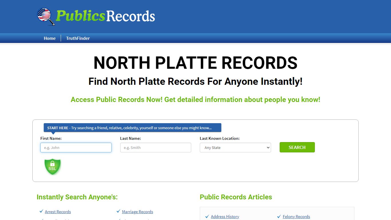 Find North Platte Records For Anyone Instantly!